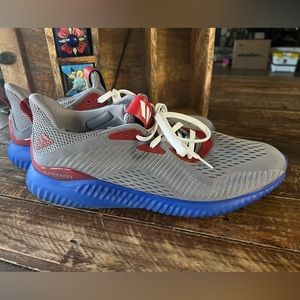 Adidas alphabounce men’s 13 gray blue red running shoes